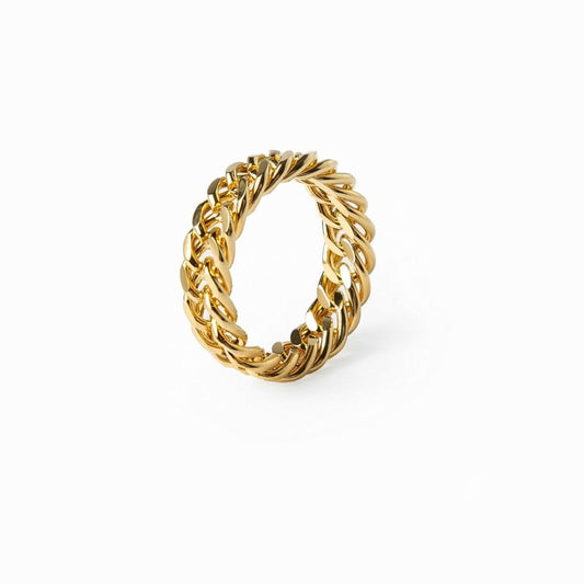 Anel Corrente Banhado em Ouro 18K Anel Corrente Banhado em Ouro 18K Minha loja Ouro 14 