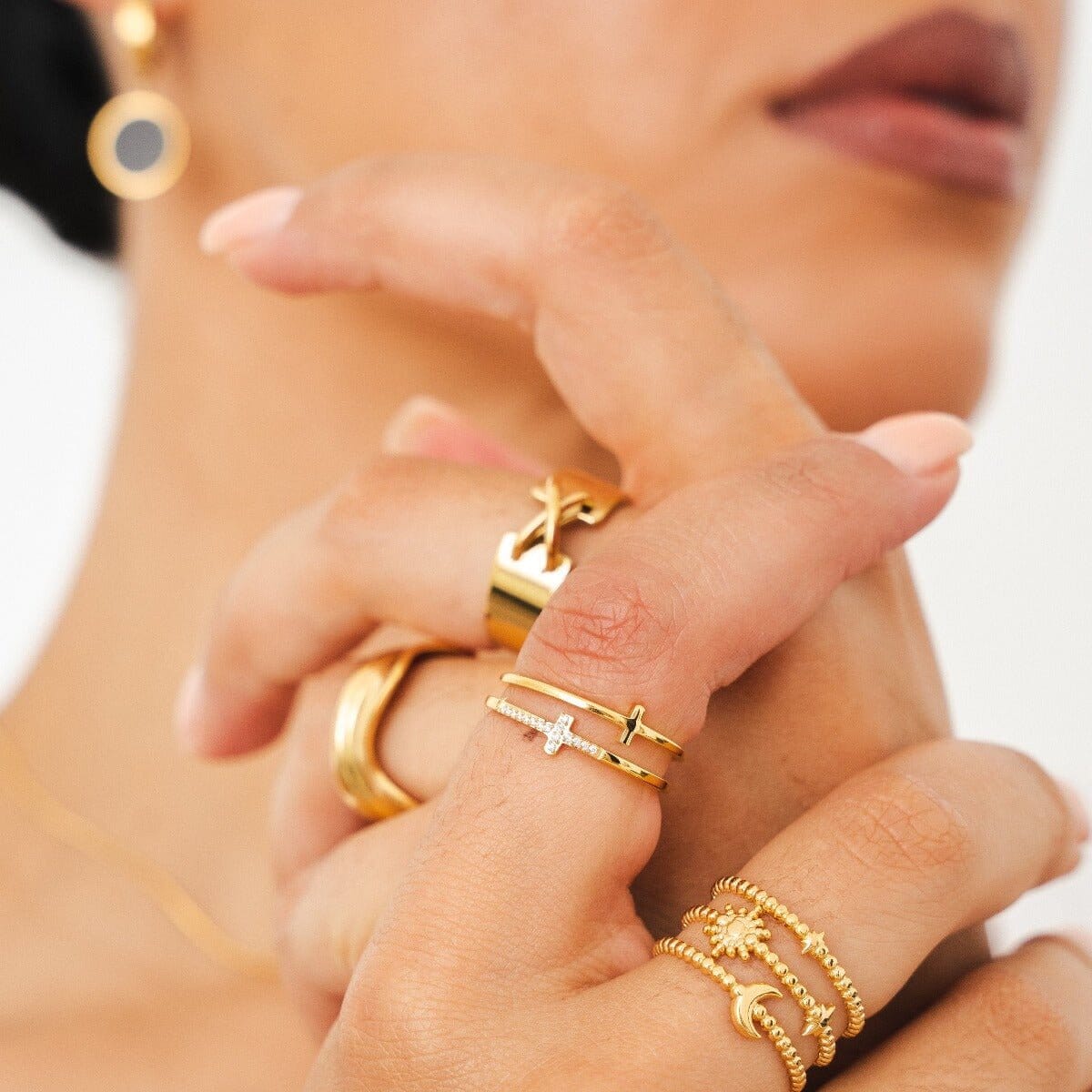 Anel Cruz Banhado em Ouro 18k Anel Cruz Banhado em Ouro 18k Minha loja 