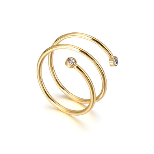 Anel Espiral Fine Banhado em Ouro 18K Anel Espiral Fine Banhado em Ouro 18K Minha loja Ouro 14 