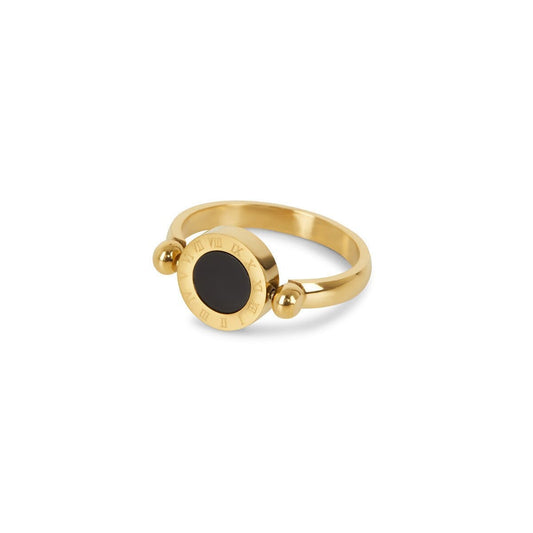 Anel Giratório Numeral Romanos Banhado em Ouro 18K Anel Giratório Numeral Romanos Banhado em Ouro 18K Minha loja Ouro 14 