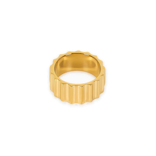 Anel Groove Banhado em Ouro 18k Anel Groove Banhado em Ouro 18k Minha loja Ouro 14 