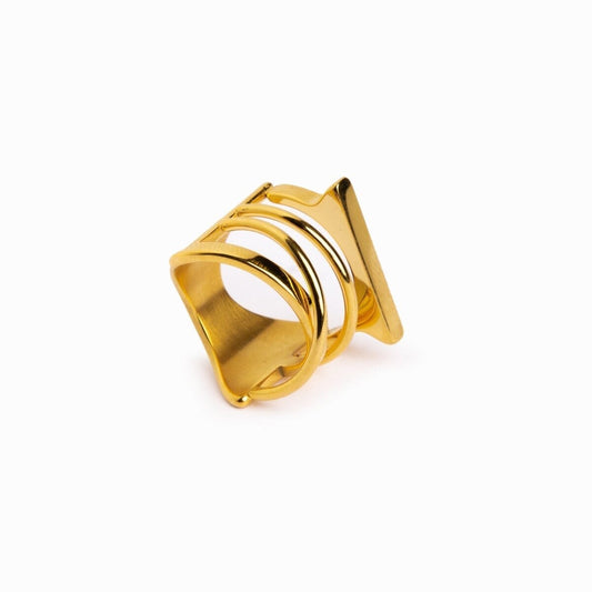 Anel Haute Banhado em Ouro 18K Anel Haute Banhado em Ouro 18K Minha loja Ouro 14 