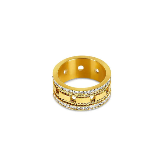 Anel Impulse Banhado em Ouro 18K Anel Impulse Banhado em Ouro 18K Minha loja Ouro 14 