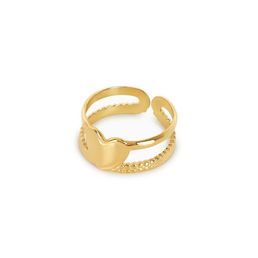 Anel Love Ajustável Banhado em Ouro 18k Anel Love Ajustável Banhado em Ouro 18k Minha loja Ouro Ajustável 