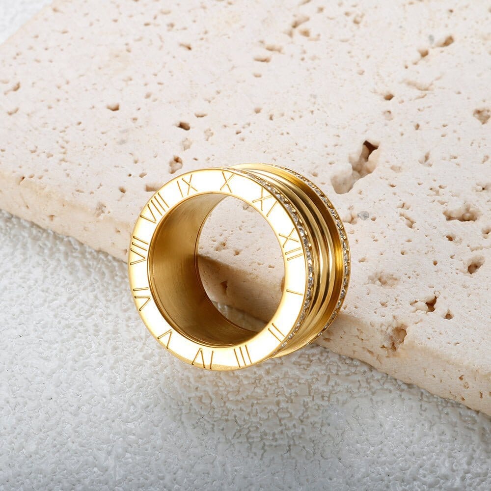 Anel Luxo Imperial Banhado em Ouro 18K Anel Luxo Imperial Banhado em Ouro 18K Minha loja 