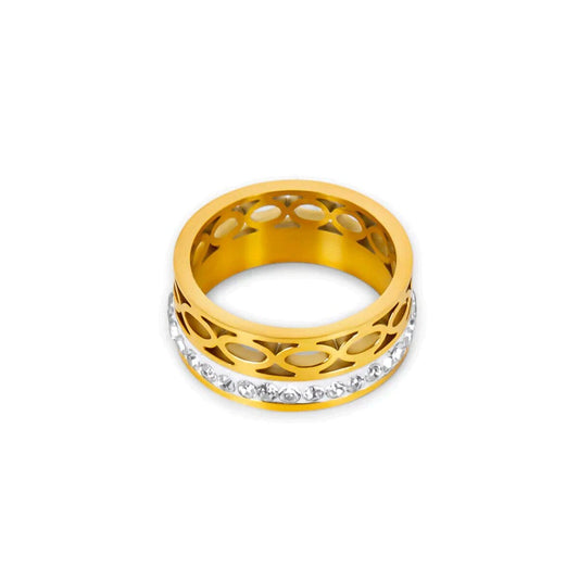 Anel Mosaico Banhado em Ouro 18k Anel Mosaico Banhado em Ouro 18k Minha loja Ouro 14
