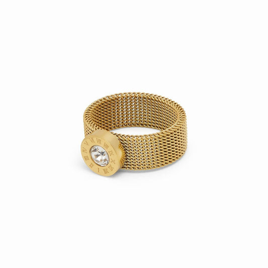 Anel Roman Malha Banhado em Ouro 18K Anel Roman Malha Banhado em Ouro 18K Minha loja Ouro 14 