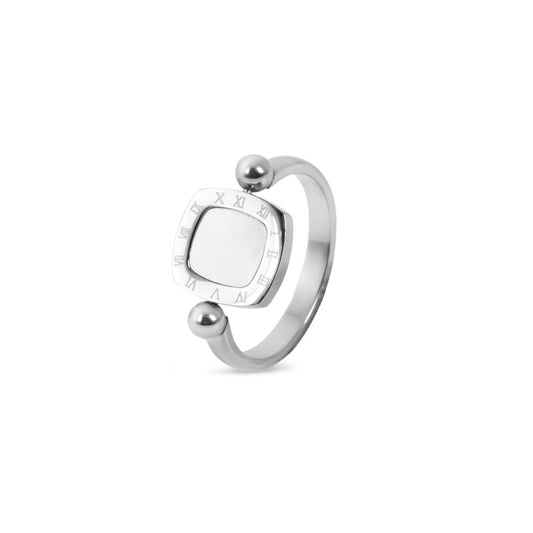 Anel Square Charm Giratório - Prata Anel Square Charm Giratório - Prata Minha loja Prata 14
