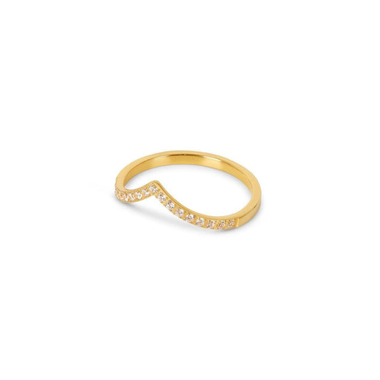 Anel Trinity Zircônia Banhado em Ouro 18K Anel Trindade Zircônia Banhado em Ouro 18K Minha loja Ouro 14 