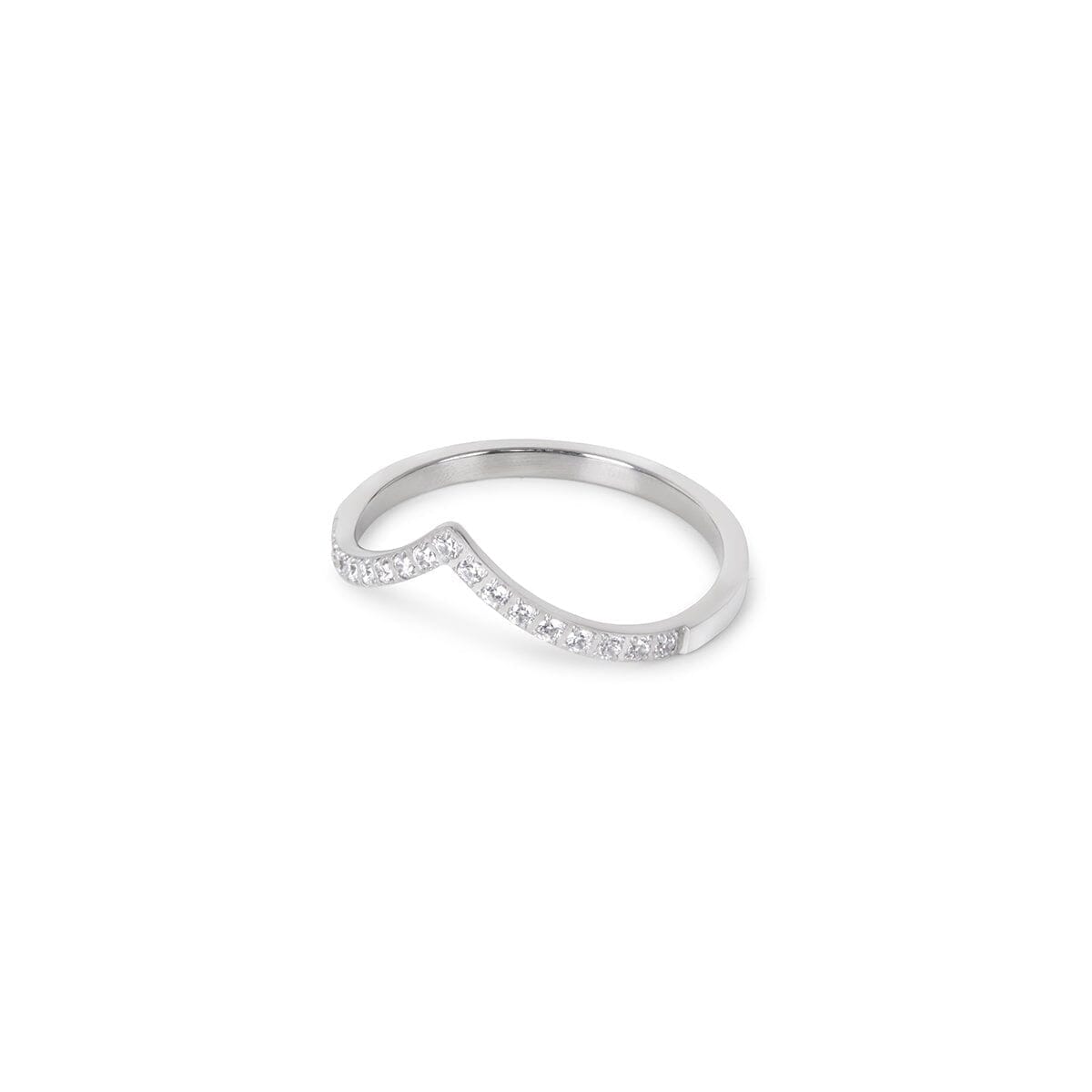 Anel Trinity Zircônia - Prata Anel Trindade Zircônia Banhado em Ouro 18K - Prata Minha loja Prata 14 