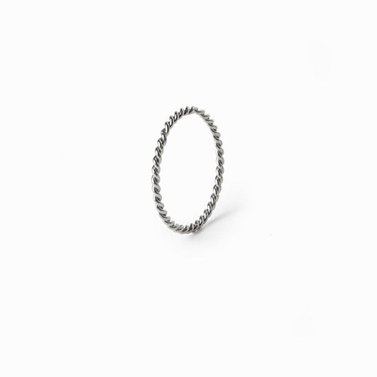 Anel Twist - Prata Anel Twist Banhado em Ouro 18K - Prata Minha loja Prata 14 