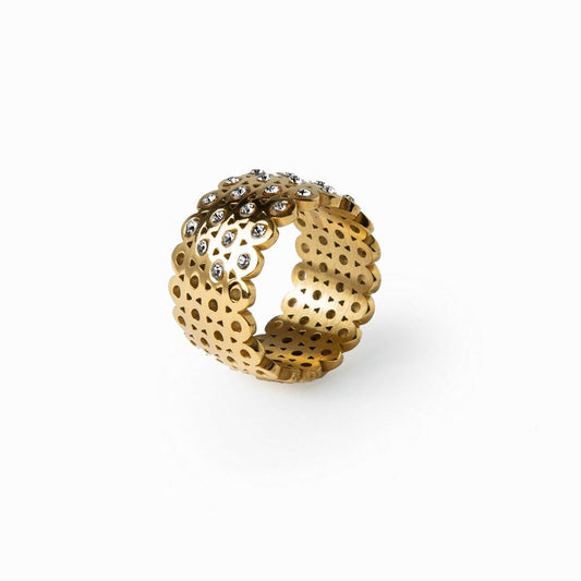 Anel Valenciana Banhado em Ouro 18K Anel Valenciana Banhado em Ouro 18K Minha loja Ouro 14 
