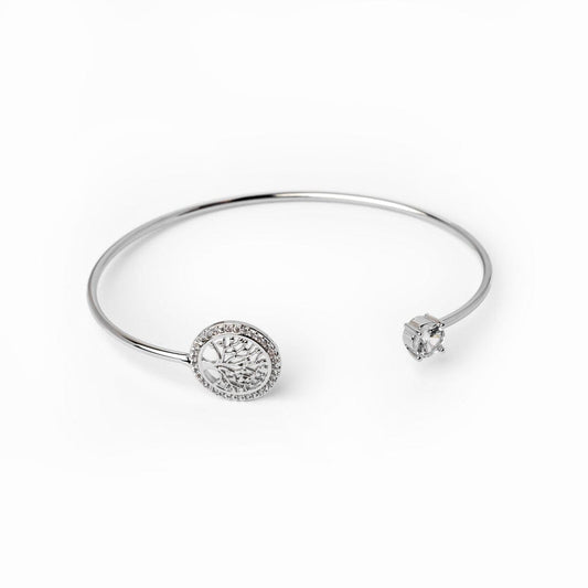 Bracelete Árvore da Vida - Prata Bracelete Árvore da Vida Banhado em Ouro 18k - Prata Minha loja Prata