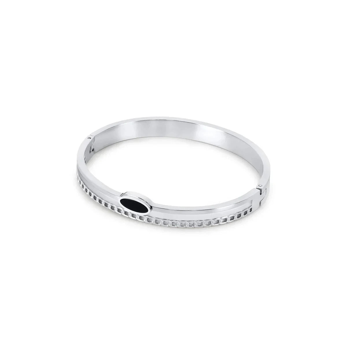 Bracelete Camadas Ônix - Prata Bracelete Camadas Ônix - Prata Minha loja Prata 