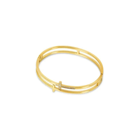 Bracelete Cruz Banhado em Ouro 18k Bracelete Cruz Banhado em Ouro 18k Minha loja Ouro