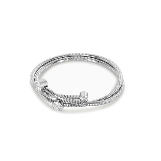 Bracelete Espiral Cristais - Prata Bracelete Espiral Cristais - Prata Minha loja Prata