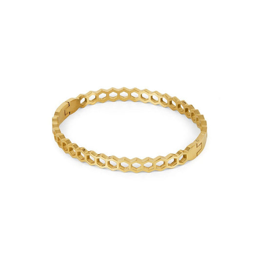 Bracelete Favo de Mel Banhado em Ouro 18K Bracelete Favo de Mel Banhado em Ouro 18K Minha loja 16cm 