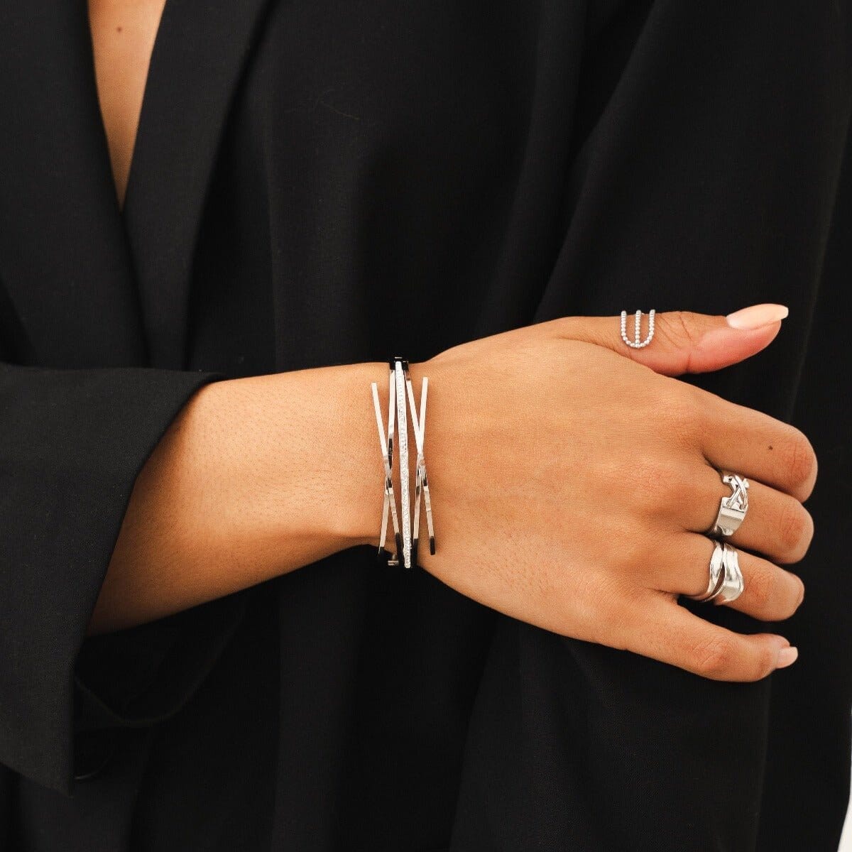 Bracelete Florence Zircônia - Prata Bracelete Florence Zircônia Banhada em Ouro 18K - Prata Minha loja 
