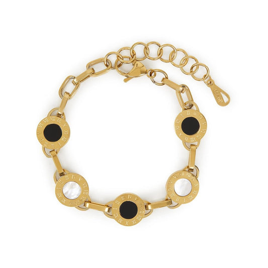 Bracelete Ônix Milão Banhado em Ouro 18k Bracelete Ônix Milão Banhado em Ouro 18k Minha loja Ouro 