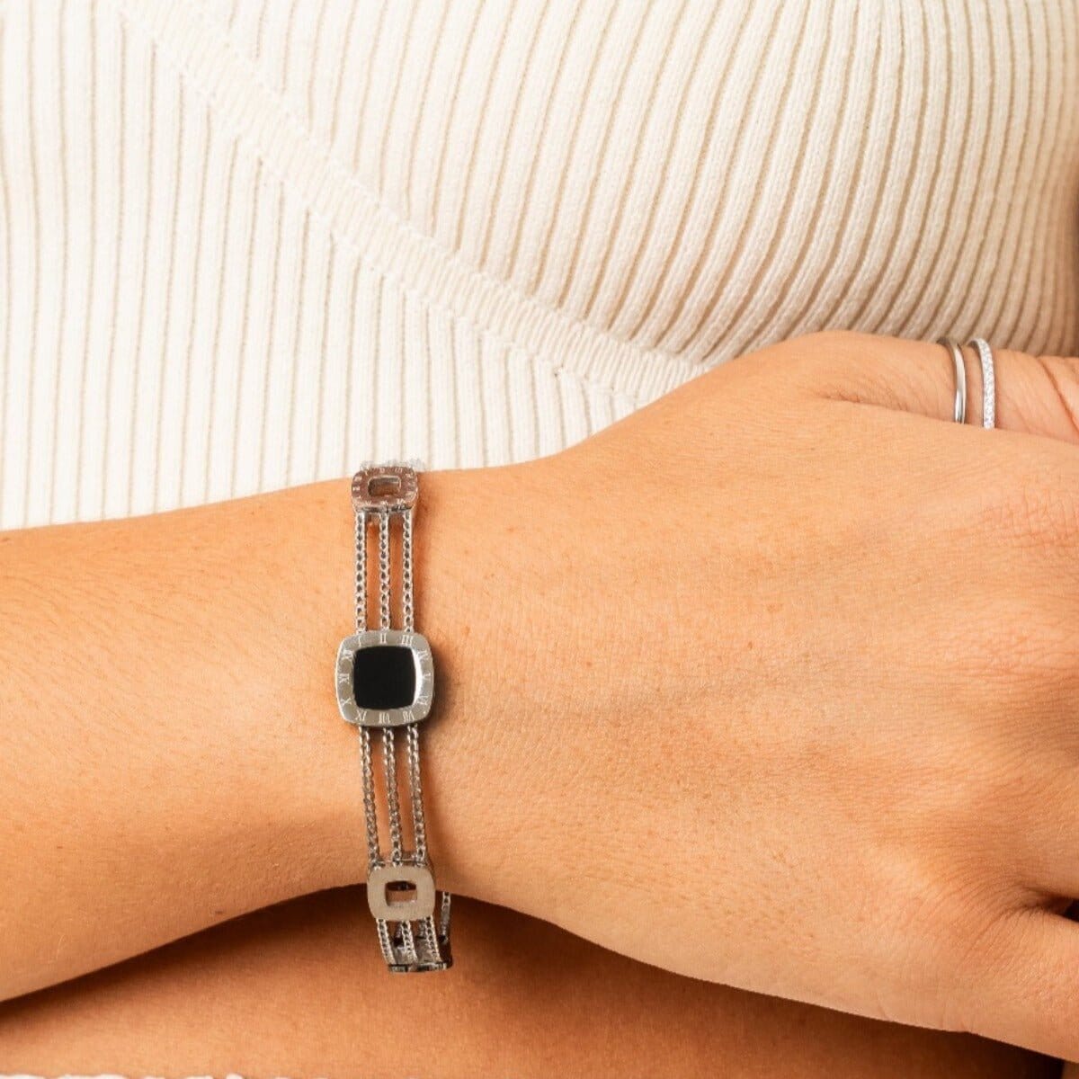 Bracelete Ônix Summer - Prata Bracelete Ônix Summer - Prata Minha loja 