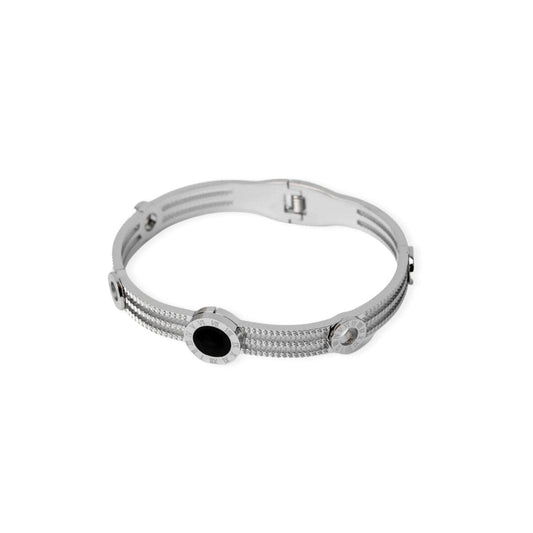 Bracelete Tríplice Ônix - Prata Bracelete Tríplice Ônix - Prata Minha loja Prata