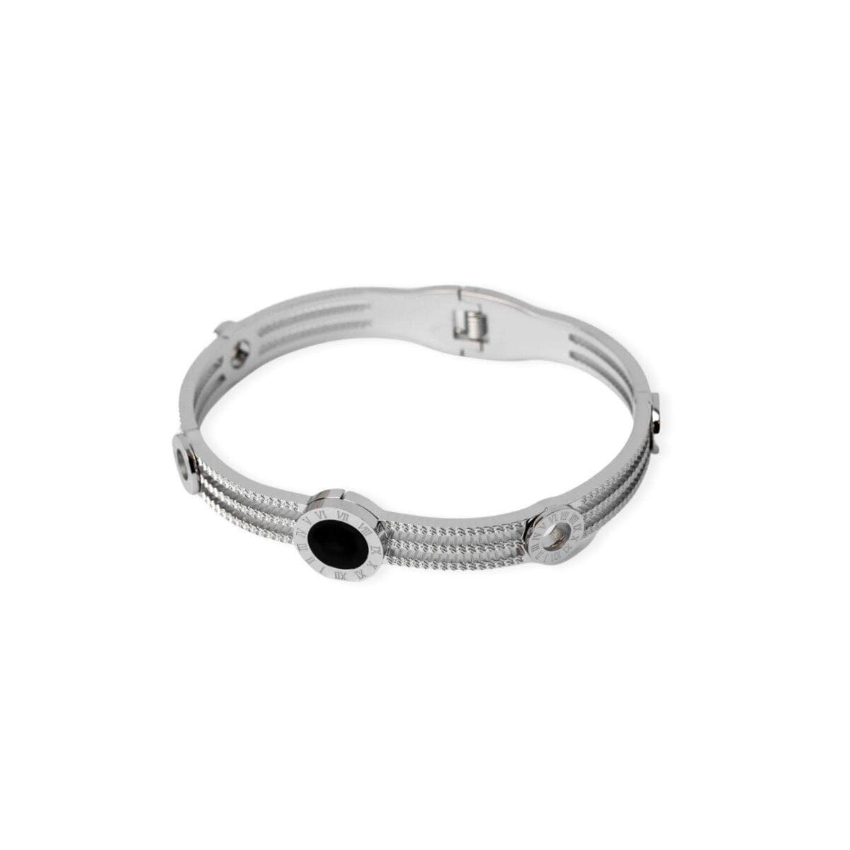 Bracelete Tríplice Ônix - Prata Bracelete Tríplice Ônix - Prata Minha loja Prata 