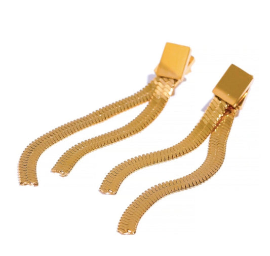 Brinco Catarina Malha Metal Banhado em Ouro 18K Brinco Catarina Malha Metal Banhado em Ouro 18K Minha loja Ouro 