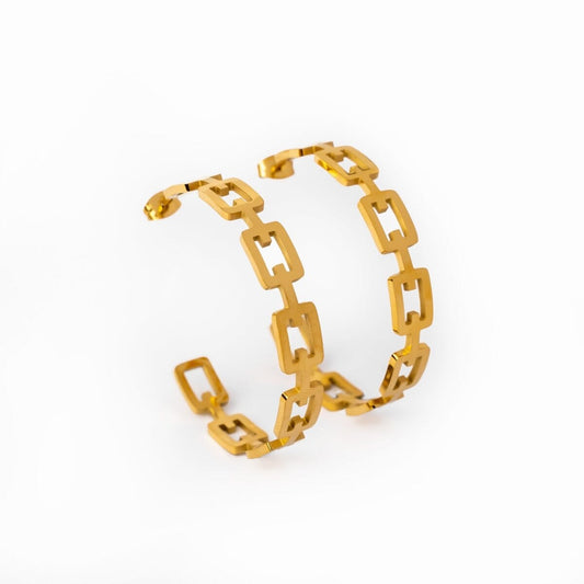 Brinco de Argola Alexandra Banhado em Ouro 18K Brinco de Argola Alexandra Banhado em Ouro 18K Minha loja Ouro 