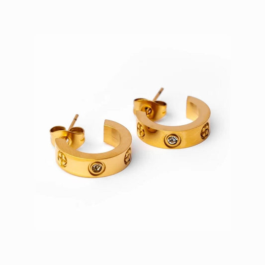 Brinco de Argola Classic Inspiração Banhado em Ouro 18K Brinco de Argola Classic Inspiração Banhado em Ouro 18K Minha loja Ouro 