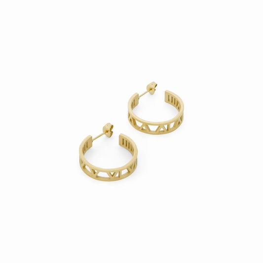 Brinco de Argola Numeral Banhado em Ouro 18K Brinco de Argola Numeral Banhado em Ouro 18K Minha loja Ouro 