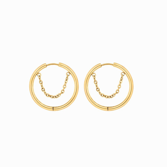 Brinco de Argola Pipa Banhado em Ouro 18K Brinco de Argola Pipa Banhado em Ouro 18K Minha loja Ouro 