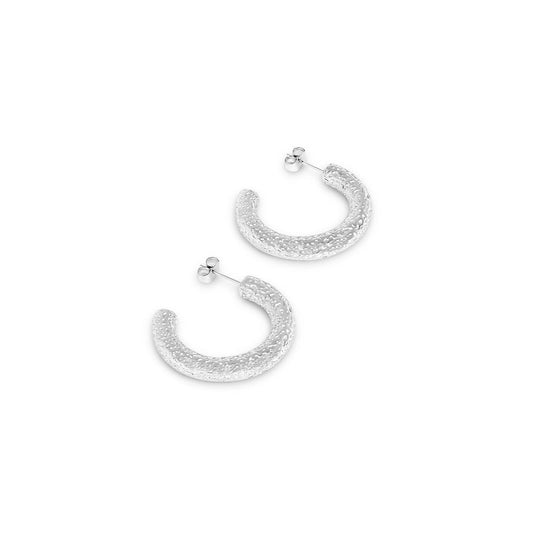 Brinco de Argola Textura - Prata Brinco de Argola Textura - Prata Minha loja Prata