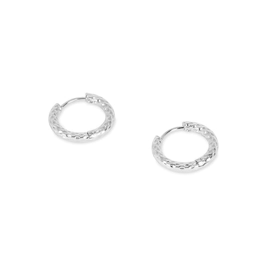 Brinco de Argola Texturizado - Prata Brinco de Argola Texturizado - Prata Minha loja Prata