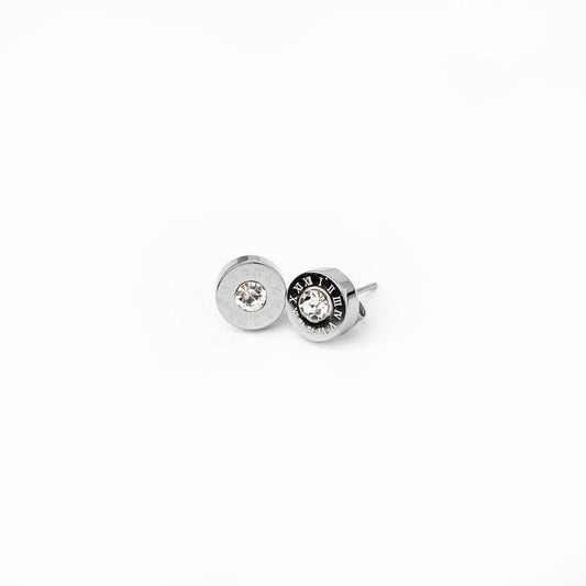 Brinco Encanto Pedra Cristal - Prata Brinco Encanto Pedra Cristal Banhado em Ouro 18K - Prata Minha loja Prata