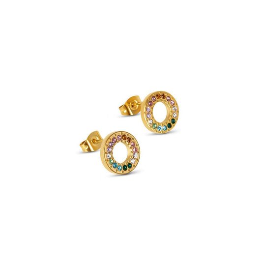 Brinco Rainbow Banhado em Ouro 18k Brinco Círculo Rainbow Banhado em Ouro 18k Minha loja Ouro