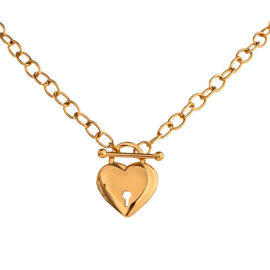 Colar Amor Eterno Coração Folheado A Ouro 18k Colar Amor Eterno Coração Folheado A Ouro 18k Minha loja Ouro 