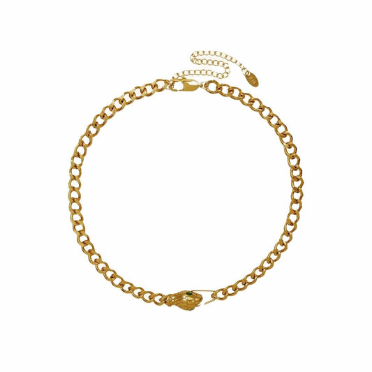 Colar Choker Serpente Banhado em Ouro 18K Colar Choker Serpente Banhado em Ouro 18K Minha loja Ouro 