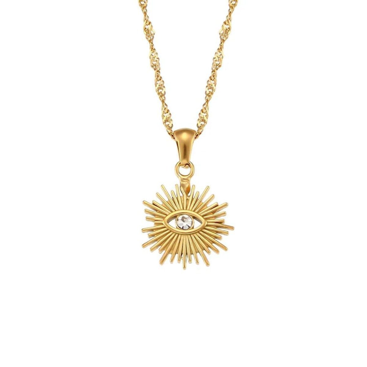 Colar Eye Banhado em Ouro 18K Colar Eye Banhado em Ouro 18K Minha loja Ouro 