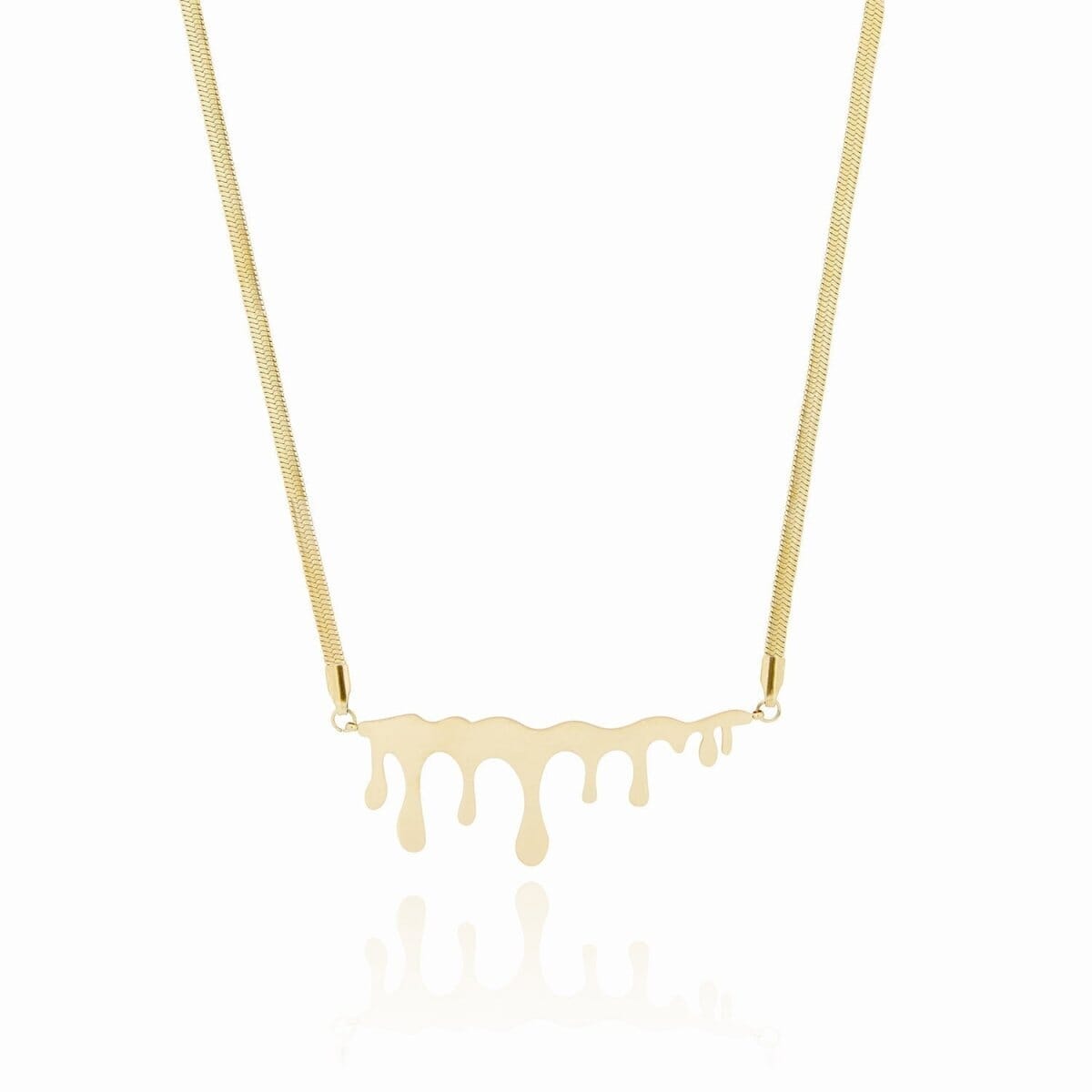 Colar Favo de Mel Minimalista Banhado em Ouro 18K Colar Favo de Mel Minimalista Banhado em Ouro 18K Minha loja 45cm 