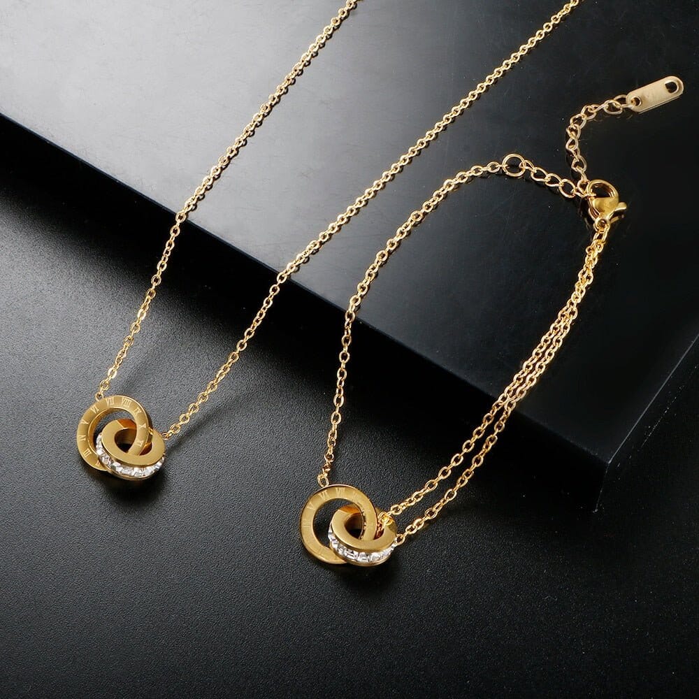 Colar Imperial Pedra Zircônia Banhado em Ouro 18K Colar Imperial Pedra Zircônia Banhado em Ouro 18K Minha loja 