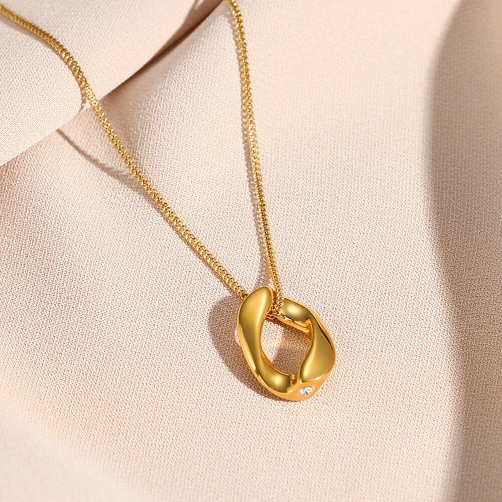 Colar Pingente Elo Banhado em Ouro 18k Colar Pingente Elo Banhado em Ouro 18k Minha loja 