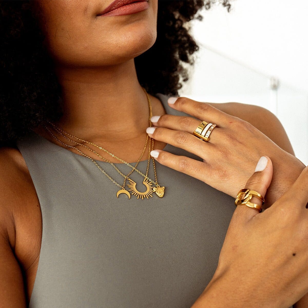 Colar Spike Pingente Banhado em Ouro 18K Colar Spike Pingente Banhado em Ouro 18K Minha loja 