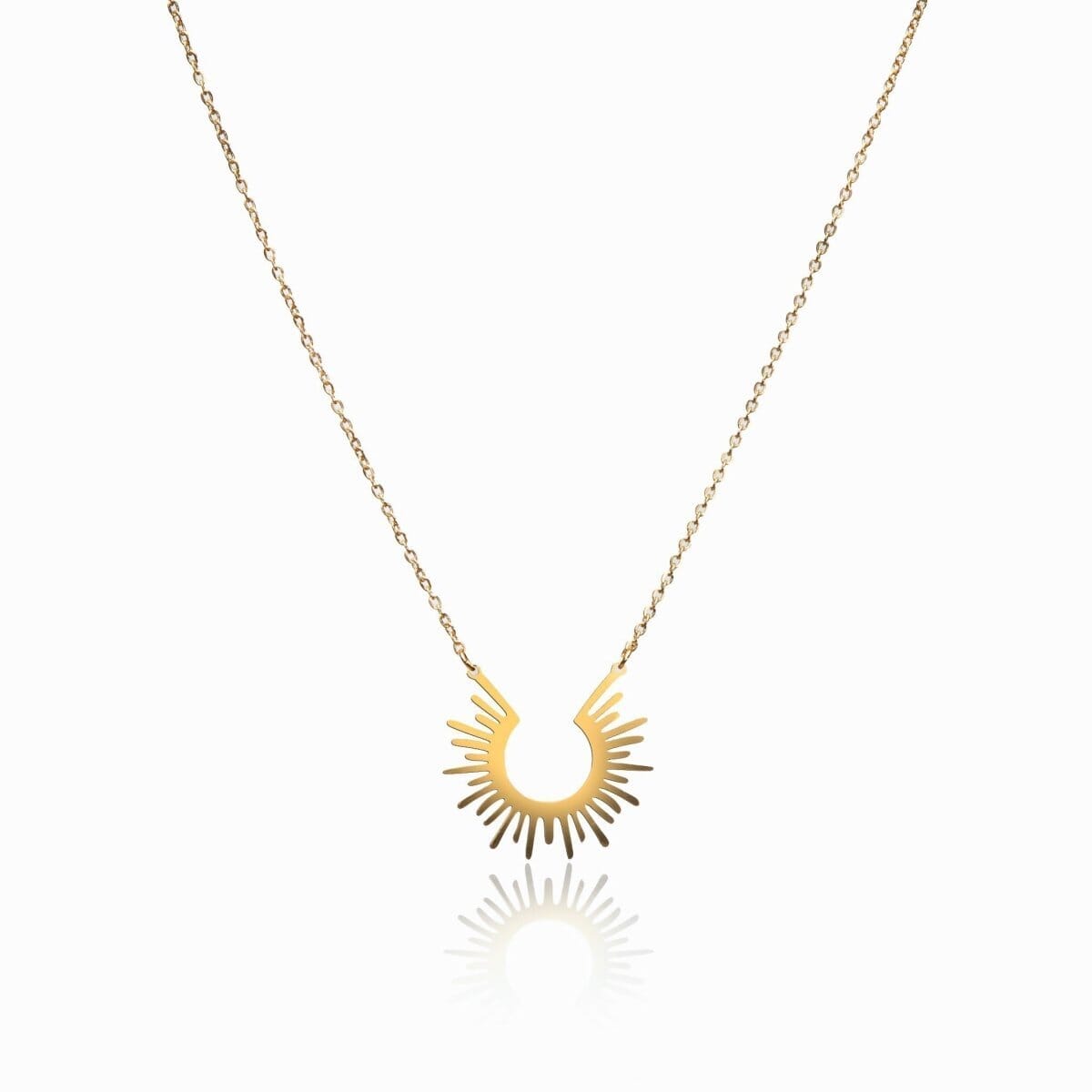 Colar Spike Pingente Banhado em Ouro 18K Colar Spike Pingente Banhado em Ouro 18K Minha loja 43cm 