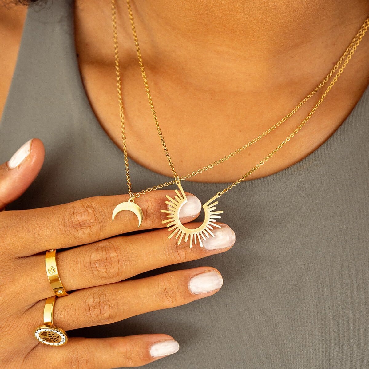 Colar Spike Pingente Banhado em Ouro 18K Colar Spike Pingente Banhado em Ouro 18K Minha loja 