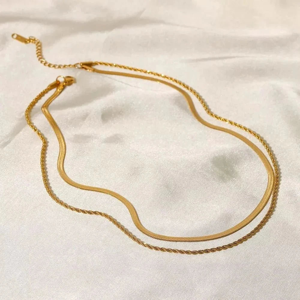 Mix Colar Melina Banhado em Ouro 18k Mix Colar Melina Banhado em Ouro 18k Minha loja 