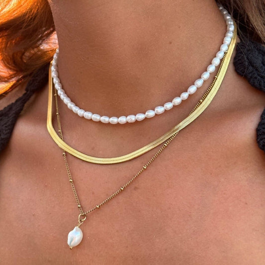 Mix Noronha Colar Triplo Banhado em Ouro 18k Mix Noronha Colar Triplo Banhado em Ouro 18k Minha loja 