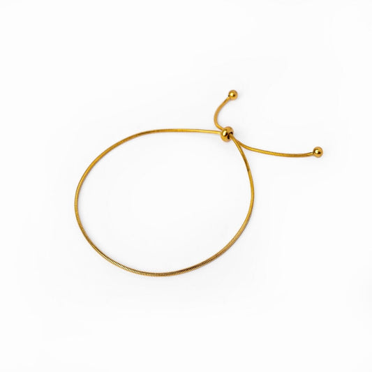 Pulseira Ajustável Fina Banhada em Ouro 18K Pulseira Ajustável Fina Banhada em Ouro 18K Minha loja Ajustável 
