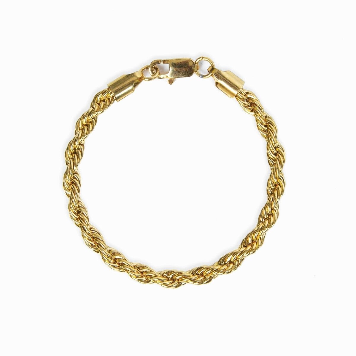 Pulseira Cordão Baiano Banhado em Ouro 18K Pulseira Cordão Baiano Banhado em Ouro 18K Minha loja 17CM 