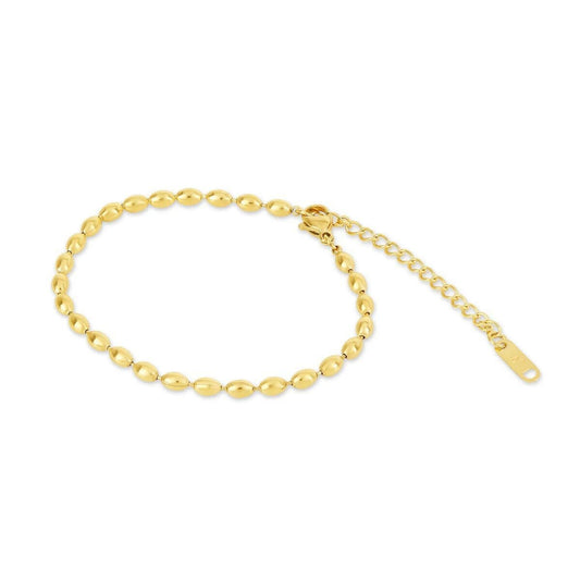 Pulseira Corrente Esferas Banhado em Ouro 18K Pulseira Minha loja Ouro 
