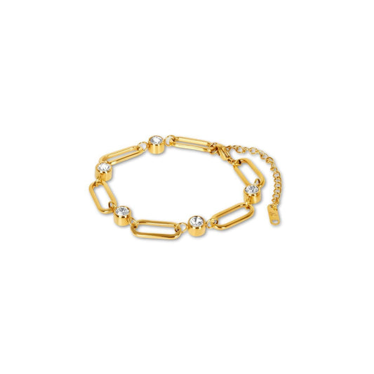 Pulseira Crystal Link Banhada em Ouro 18k Pulseira Crystal Link Banhada em Ouro 18k Minha loja Ouro 